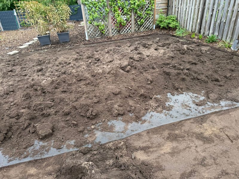 Maulwurfsgitter (10 cm) — Rasen-Neuanlage mit Maulwurfsschutz — Bramsche